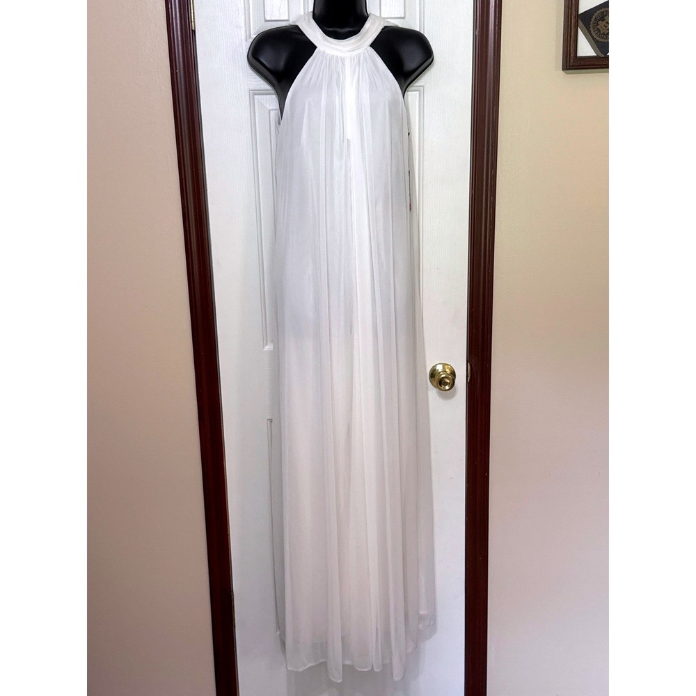Vince Camuto Ivory Halter Maxi Sleeveless Flowy Evening‎ Gown style jumpsuit